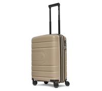 REDOLZ Essentials 11 + BC, beige, Koffer S+ (55 cm) erweiterbar, Valise rigide avec roulettes pivotantes
