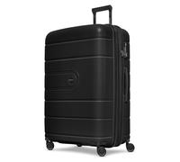 REDOLZ Essentials 11 + BC, Noir , Koffer L+ (76 cm) erweiterbar, Valise rigide avec roulettes pivotantes