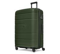 REDOLZ Essentials 11 + BC, olive, Koffer L+ (76 cm) erweiterbar, Valise rigide avec roulettes pivotantes