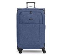 Redolz Essentials 12 LARGE 4 roulettes Trolley 79 cm avec soufflet d'extension bleu