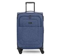 Redolz Essentials 12 MEDIUM - Valise cabine à 4 roues de 67 cm avec soufflet d'extension bleu