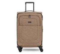 Redolz Essentials 12 MEDIUM - Valise cabine à 4 roues de 67 cm avec soufflet d'extension brun
