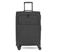 Redolz Essentials 12 MEDIUM - Valise cabine à 4 roues de 67 cm avec soufflet d'extension noir