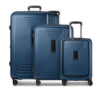 Redolz Essentials 14 4 roues Set de valises 3 pièces avec soufflet d'extension bleu