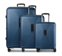 Redolz Essentials 14 4 roues Set de valises 3 pièces avec soufflet d'extension bleu