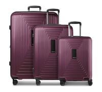 Redolz Essentials 14 4 roues Set de valises 3 pièces avec soufflet d'extension rouge
