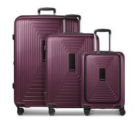 Redolz Essentials 14 4 roues Set de valises 3 pièces avec soufflet d'extension rouge
