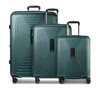 Redolz Essentials 14 4 roues Set de valises 3 pièces avec soufflet d'extension vert