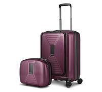 Redolz Essentials 14 Set de valises 2 pcs. trolley cabine avec soufflet extensible + beautycase rouge