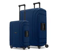 Redolz Essentials 15 : Set de valises à 4 roues 15 S+L avec fermeture à trois points bleu