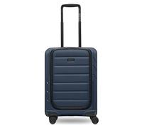 Redolz Essentials 17 : valise cabine à 4 roues, 55 cm, avec compartiment souple pour ordinateur portable bleu