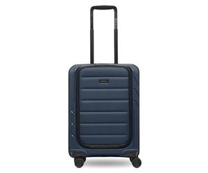 Redolz Essentials 17 : valise cabine à 4 roues, 55 cm, avec compartiment souple pour ordinateur portable bleu