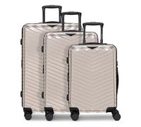 Redolz Essentials 18 2.0 4 roues Set de valises 3 pièces avec soufflet d'extension beige