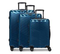 Redolz Essentials 18 2.0 4 roues Set de valises 3 pièces avec soufflet d'extension bleu