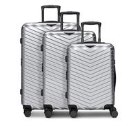 Redolz Essentials 18 2.0 4 roues Set de valises 3 pièces avec soufflet d'extension couleur argent