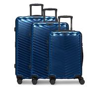 Redolz Essentials 18 4 roues Set de valises 3 pièces avec soufflet d'extension bleu