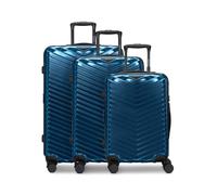 Redolz Essentials 18 2.0 4 roues Set de valises 3 pièces avec soufflet d'extension bleu