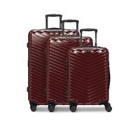 Redolz Essentials 18 2.0 4 roues Set de valises 3 pièces avec soufflet d'extension rouge