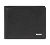 Redolz Leather Essentials QF Porte-monnaie RFID en cuir 12 cm dépliable noir