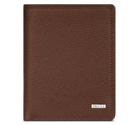 Redolz Porte-monnaie Leather Essentials HF en cuir RFID, 9,5 cm, à rabat brun