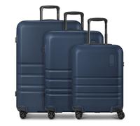 Redolz Pro ABS 4 roues Set de valises 3 pièces avec soufflet d'extension bleu