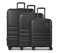Redolz Pro ABS 4 roues Set de valises 3 pièces avec soufflet d'extension noir
