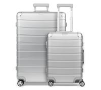 Redolz Pro Aluminium 4 roues Set de valises 2 pièces couleur argent