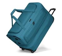 Redolz Sac de voyage Duffle Essentials à 2 roues, 70 cm de long, avec soufflet d'extension bleu pétrole