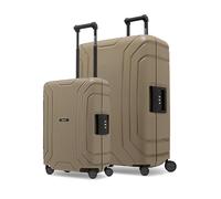REDOLZ Set de 2 Valises Rigides | sans Fermeture Éclair | Lot de Bagages en Polypropylène | Fermeture 3 Points | 4 Roues Doubles & Serrure TSA | Essentials 15