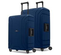 REDOLZ Set de 2 Valises Rigides | sans Fermeture Éclair | Lot de Bagages en Polypropylène | Fermeture 3 Points | 4 Roues Doubles & Serrure TSA | Essentials 15