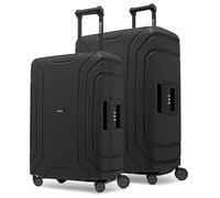 REDOLZ Set de 2 Valises Rigides | sans Fermeture Éclair | Lot de Bagages en Polypropylène | Fermeture 3 Points | 4 Roues Doubles & Serrure TSA | Essentials 15