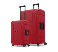 REDOLZ Set de 2 Valises Rigides | sans Fermeture Éclair | Lot de Bagages en Polypropylène | Fermeture 3 Points | 4 Roues Doubles & Serrure TSA | Essentials 15