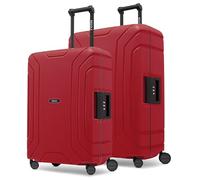 REDOLZ Set de 2 Valises Rigides | sans Fermeture Éclair | Lot de Bagages en Polypropylène | Fermeture 3 Points | 4 Roues Doubles & Serrure TSA | Essentials 15