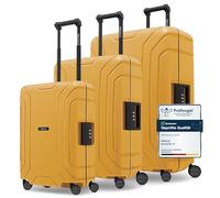 REDOLZ Set de 3 Valises Rigides | sans Fermeture Éclair | Lot de Bagages en Polypropylène | Fermeture 3 Points | 4 Roues Doubles & Serrure TSA | Essentials 15