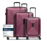 REDOLZ Set de valises rigides 3 pièces | S 55 cm avec Compartiment Ordinateur + M 66 cm + L 77 cm | Extensibles avec Soufflet | Ultra-légères | 4 Roues & Serrure TSA (Essentials 14)