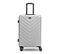 Valise Redolz Essentials 07 MEDIUM 4 roulettes 67 cm - Gris - Cadenas TSA - Femme - Soute - silver-colored