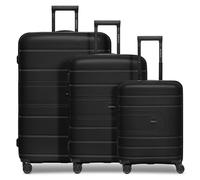 REDOLZ Valise Essentials 11 Trolley Set 3 pièces Black Noir
