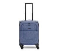 REDOLZ Cabin Valise Cabine à Coque Souple | Trolley léger à 4 roulettes Doubles pour Femmes & Hommes 37 x 23 x 55 cm (Essentials 12)