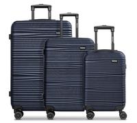 REDOLZ Valise Essentials 16 Trolley-Set 3 pièces Dark Blue Bleu Marine