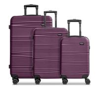 Redolz Essentials 16 3-SET 4 roulettes Set de valises 3 pièces rouge