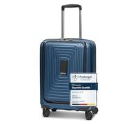 Redolz Essentials 14 4 roulettes Trolley de cabine S 55 cm Compartiment pour ordinateur portable avec soufflet d'extension bleu