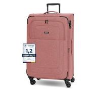 REDOLZ Valises Souples pour Femmes & Hommes | Trolley léger 77 cm avec 4 roulettes Doubles & Serrure TSA | avec Soufflet Extensible (Essentials 12)