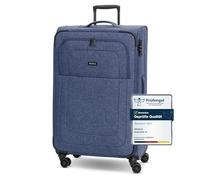 REDOLZ Valises Souples pour Femmes & Hommes | Trolley léger 77 cm avec 4 roulettes Doubles & Serrure TSA | avec Soufflet Extensible (Essentials 12)