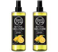 Redone Aftershave Natural Spray Barber Cologne Citron 2 x 400 ml | Parfum longue durée | Produit de soin de qualité supérieure pour homme | Lot de 2