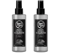 Redone Aftershave Natural Spray Barber Cologne Silver 2 x 150 ml | Parfum longue durée | Produit de soin de qualité supérieure pour homme | Lot de 2
