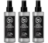 Redone Aftershave Natural Spray Barber Cologne Silver 3 x 150 ml | Parfum longue durée | Produit de soin de qualité supérieure pour homme | Lot de 3