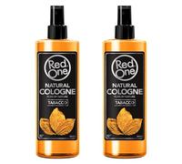 Redone Aftershave Natural Spray Barber Cologne Tabac 2 x 400 ml | Parfum longue durée | Produit de soin de qualité supérieure pour homme | Lot de 2