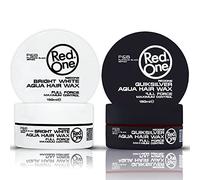 RedOne Cire Aquatique Coiffante Blanc & Gris 150 ml | Cire Gelée | Maintien supplémentaire | Cire capillaire pour hommes et femmes | Aspect brillant longue durée | Parfum Cassis & Pêche | Lot de 2