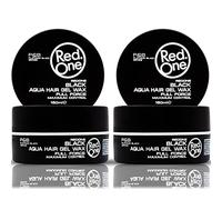 RedOne Cire Aquatique Coiffante Noir 150 ml | Cire Gelée | Maintien supplémentaire | Cire capillaire pour hommes et femmes | Aspect brillant longue durée | Parfum Cerise | Contrôle maximum | Lot de 2