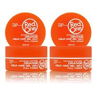 Redone Cire Aquatique Coiffante Orange 150 ml | Forte Tenue l Gel Pour Les Cheveux | Ultra-tenue | Pour Hommes et Femmes | Parfum Melon| Contrôle Maximum | Lot de 2